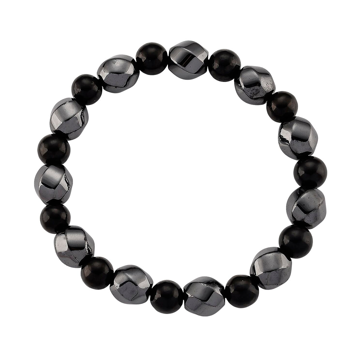 Hematite &amp; Shungite Adjustable Bracelet (Size 7-7.5) 180.00 Ct. 8426292 4