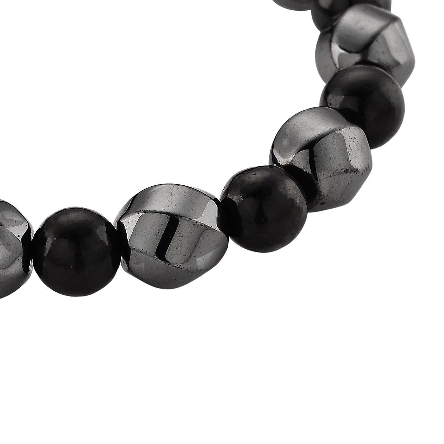 Hematite &amp; Shungite Adjustable Bracelet (Size 7-7.5) 180.00 Ct. 8426292 5