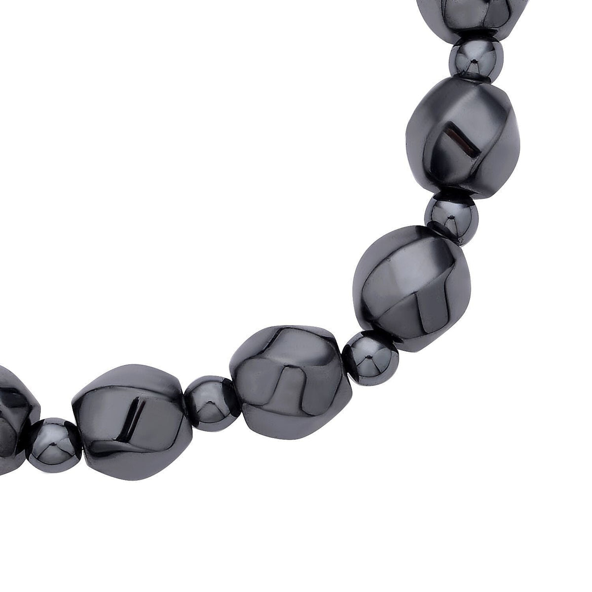Hematite Beads Stretchable Bracelet (Size 6.75) 134 Ct 7280258 3