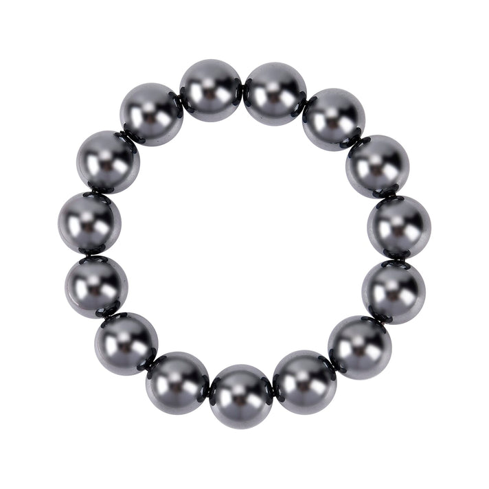 One Time Deal - Hematite Bracelet (Size 7.5 Strachable) 500.00 Ct. 7660412 1