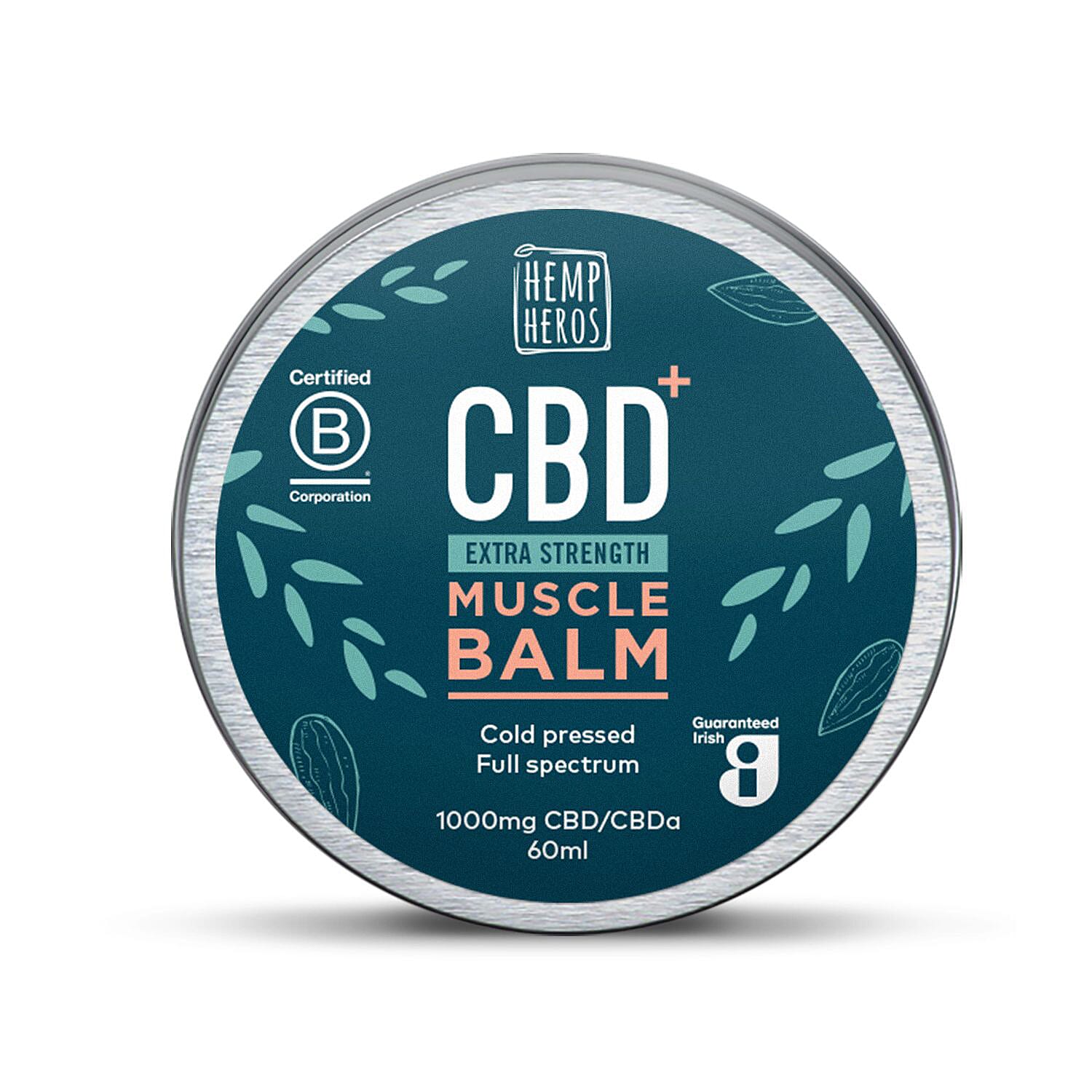 Hemp Heros: Muscle Balm - 1000mg 8068903 0