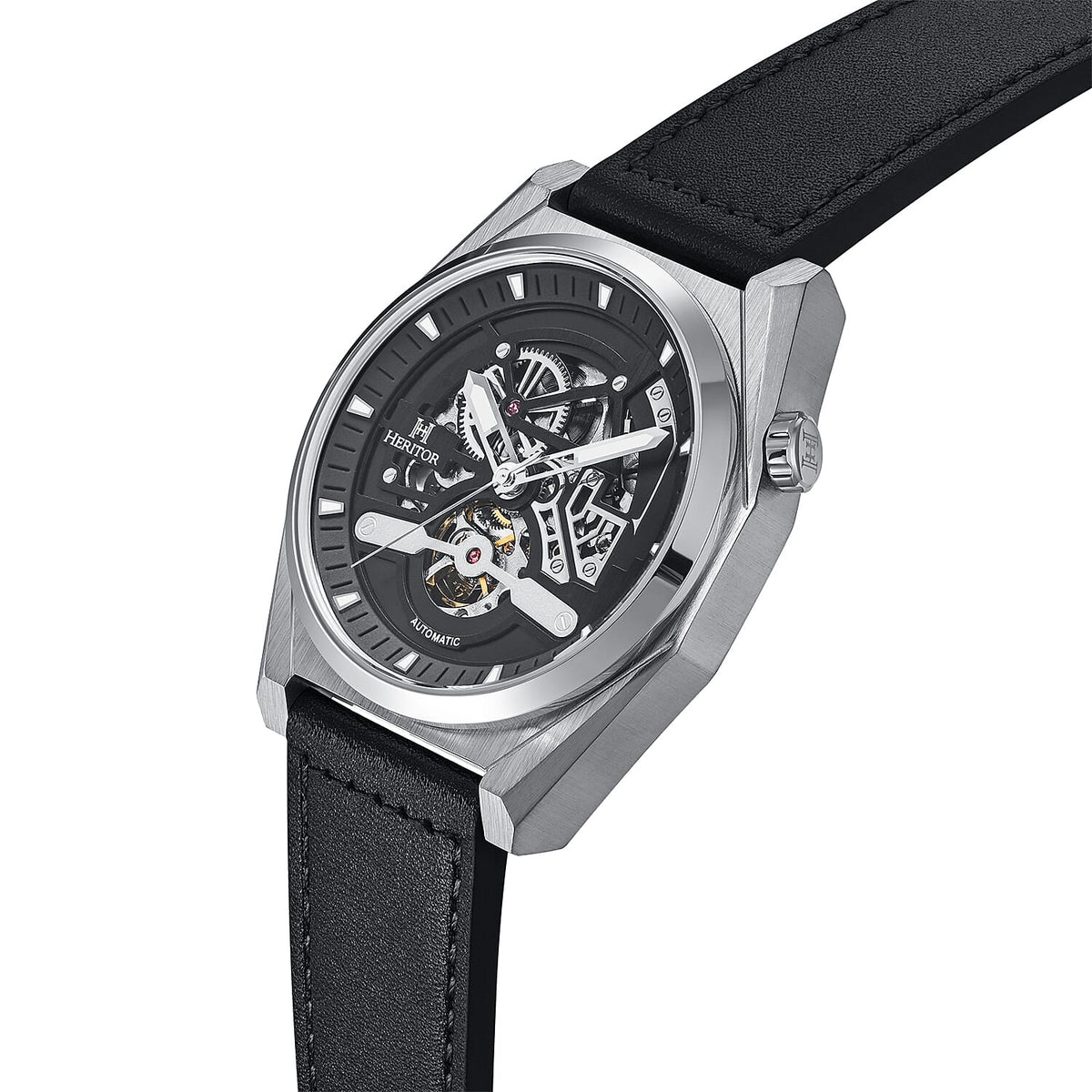 Heritor Automatic Mens Watch in Stainless Steel 7783086 1