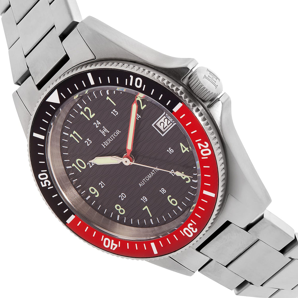 Heritor Automatic Mens Watch in Stainless Steel 7783083 1