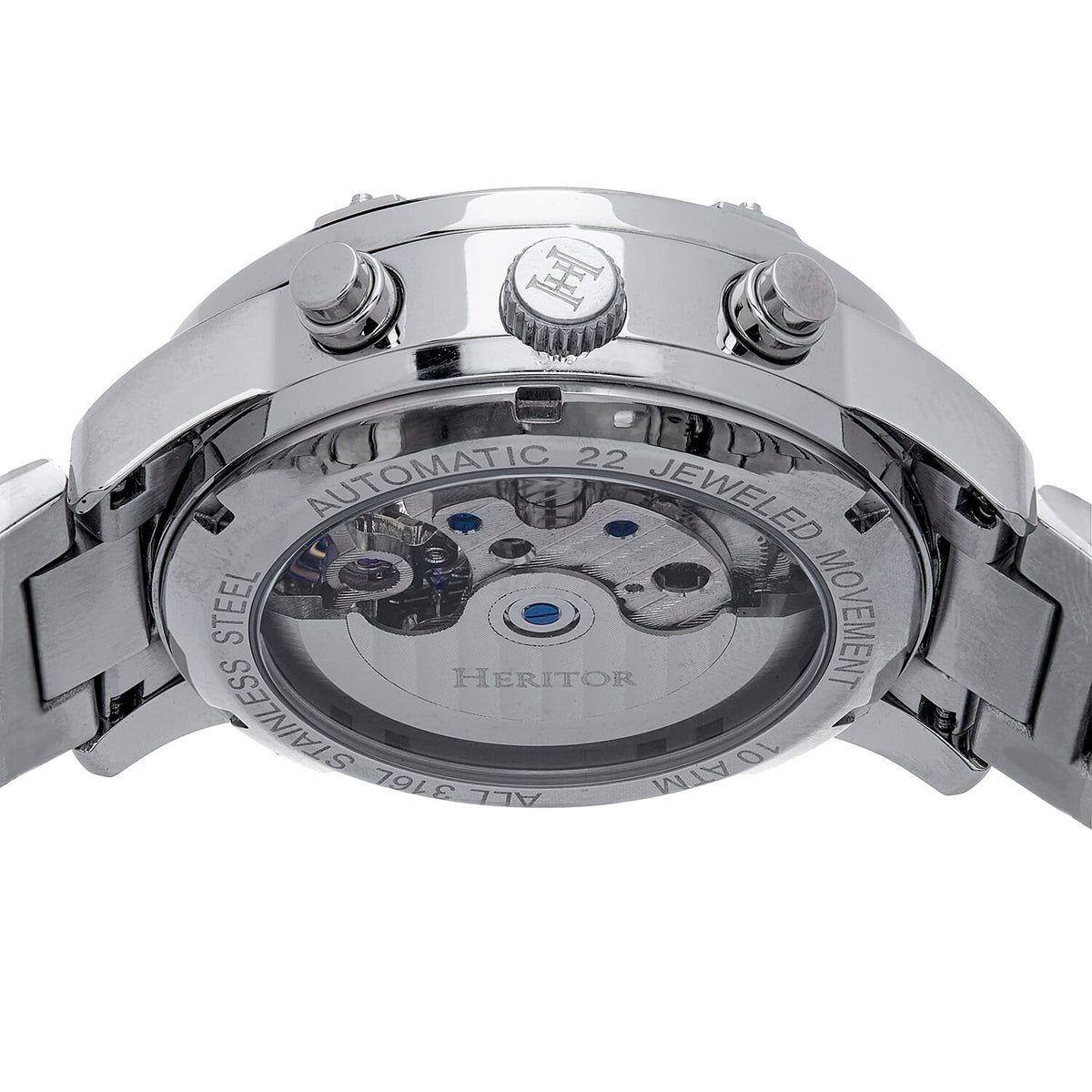 Heritor Automatic Mens Watch in Stainless Steel 8072047 4