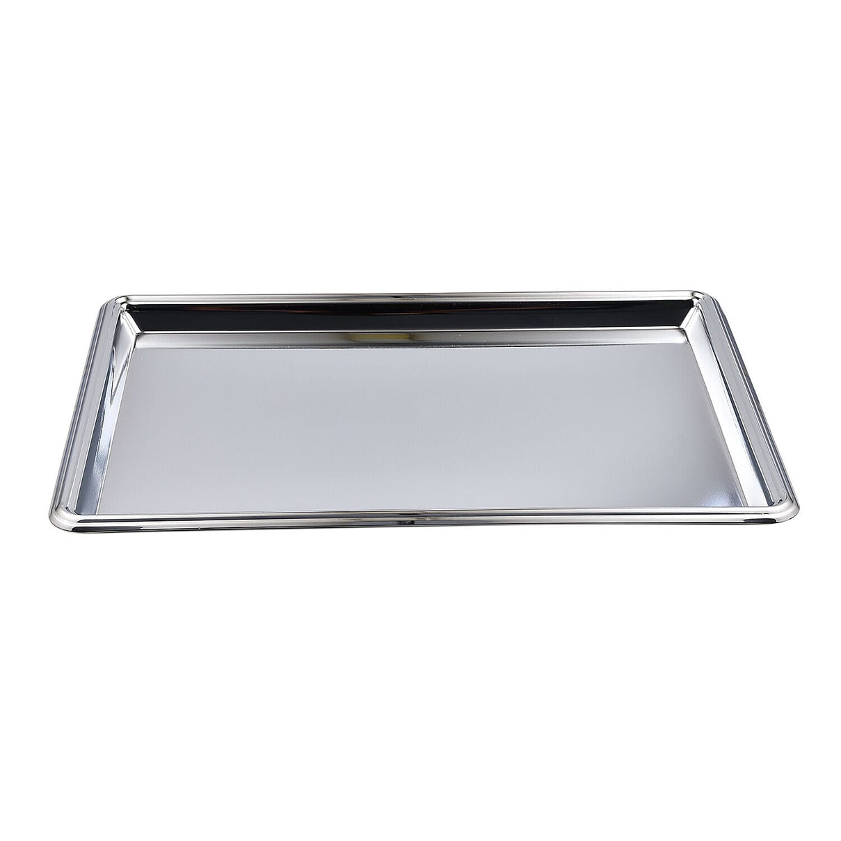 Hervit Creations Chrome Rectangular Tray (Size 30x20 Cm) - Silver 7140817 1