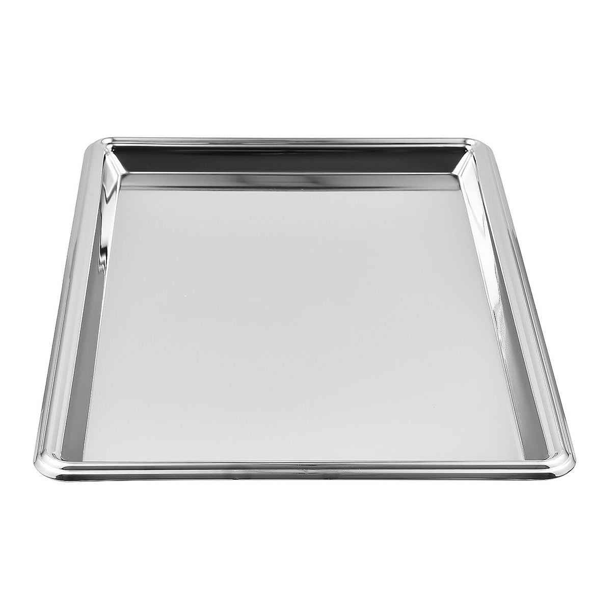 Hervit Creations Chrome Rectangular Tray (Size 30x20 Cm) - Silver 7140817 2