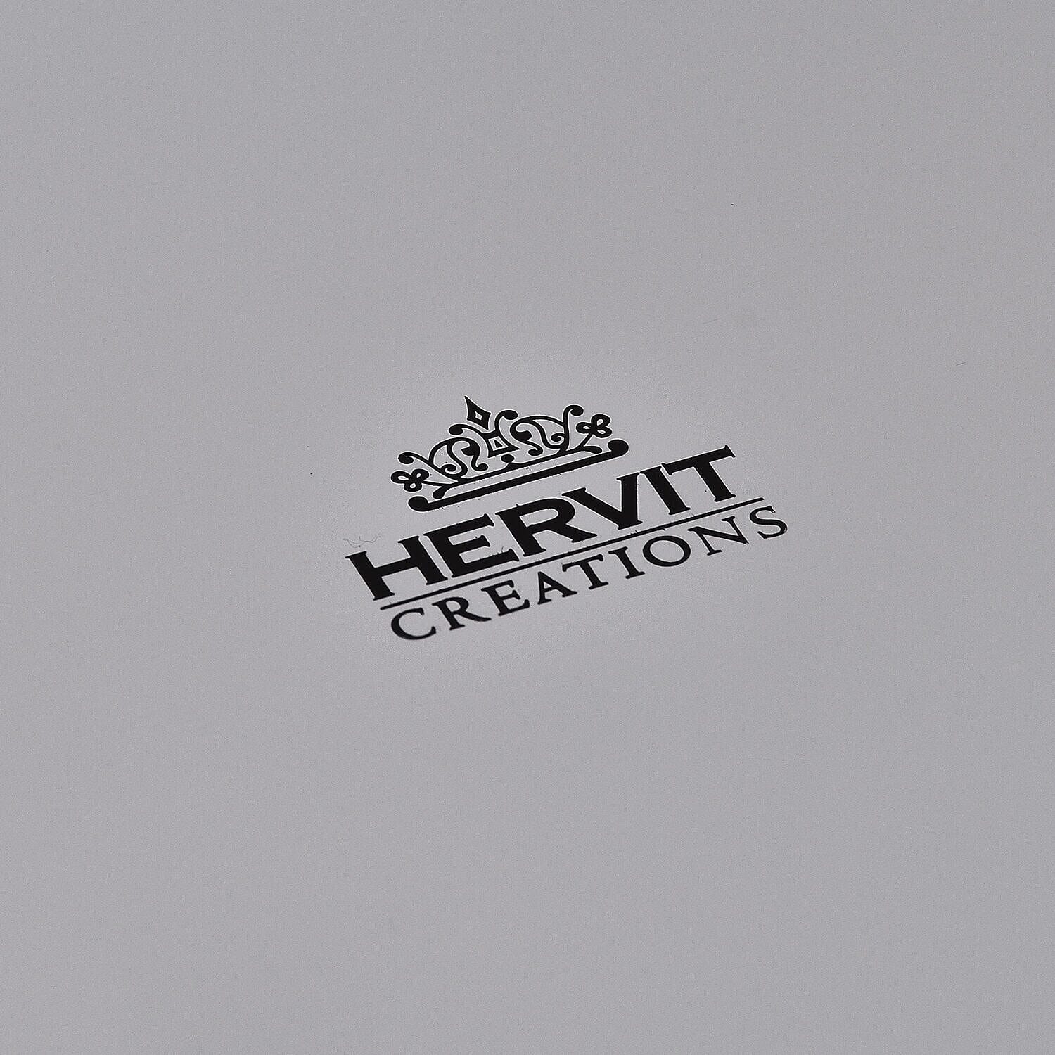 Hervit Creations Chrome Rectangular Tray (Size 30x20 Cm) - Silver 7140817 4