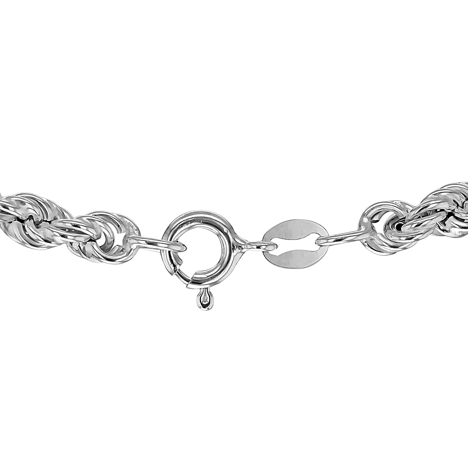 High Finish Sterling Silver 4.2mm Rope Chain 30 Inch 8925624 2