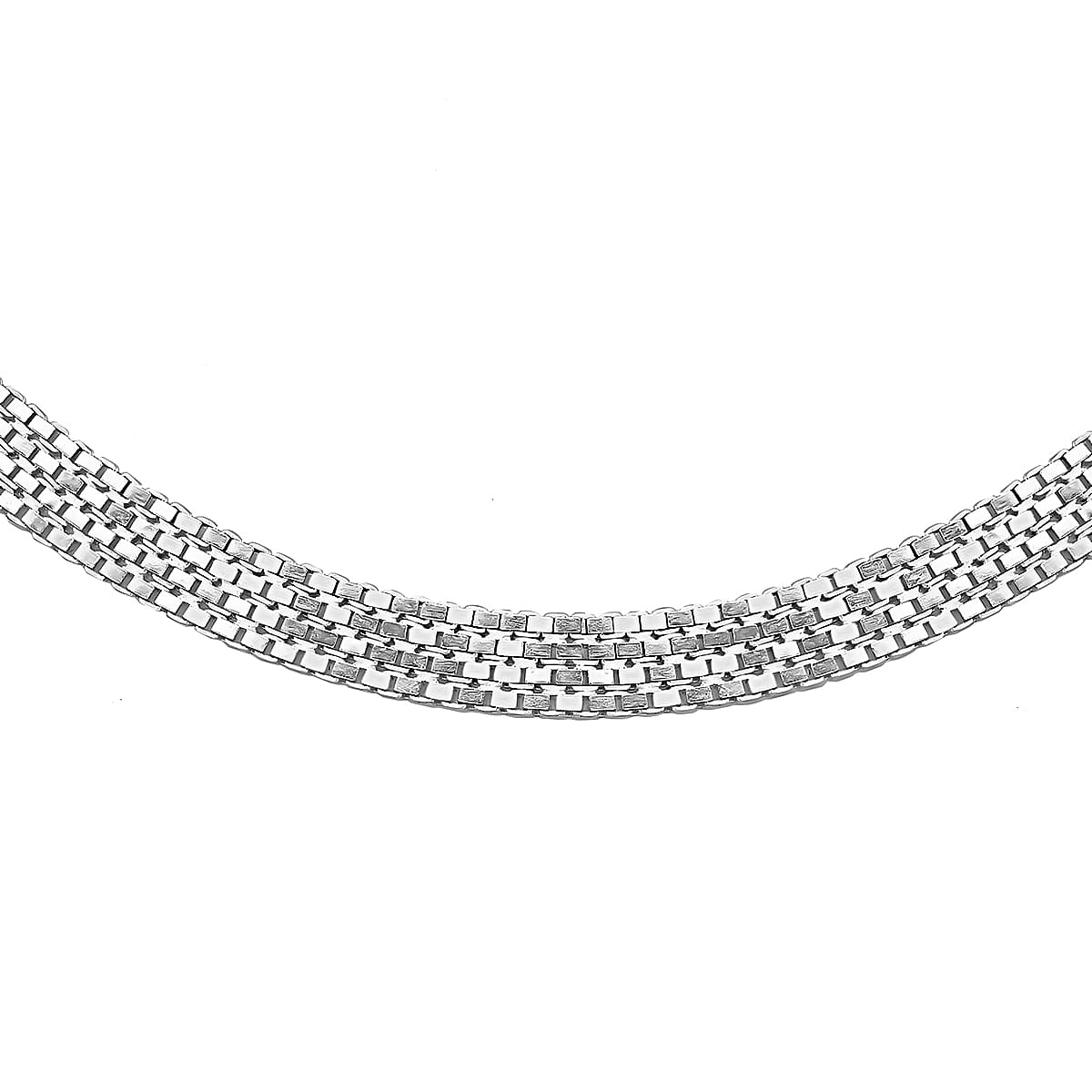 High Finish Sterling Silver 4.5mm 4-Row Box Chain 17.5 Inch 8928837 0