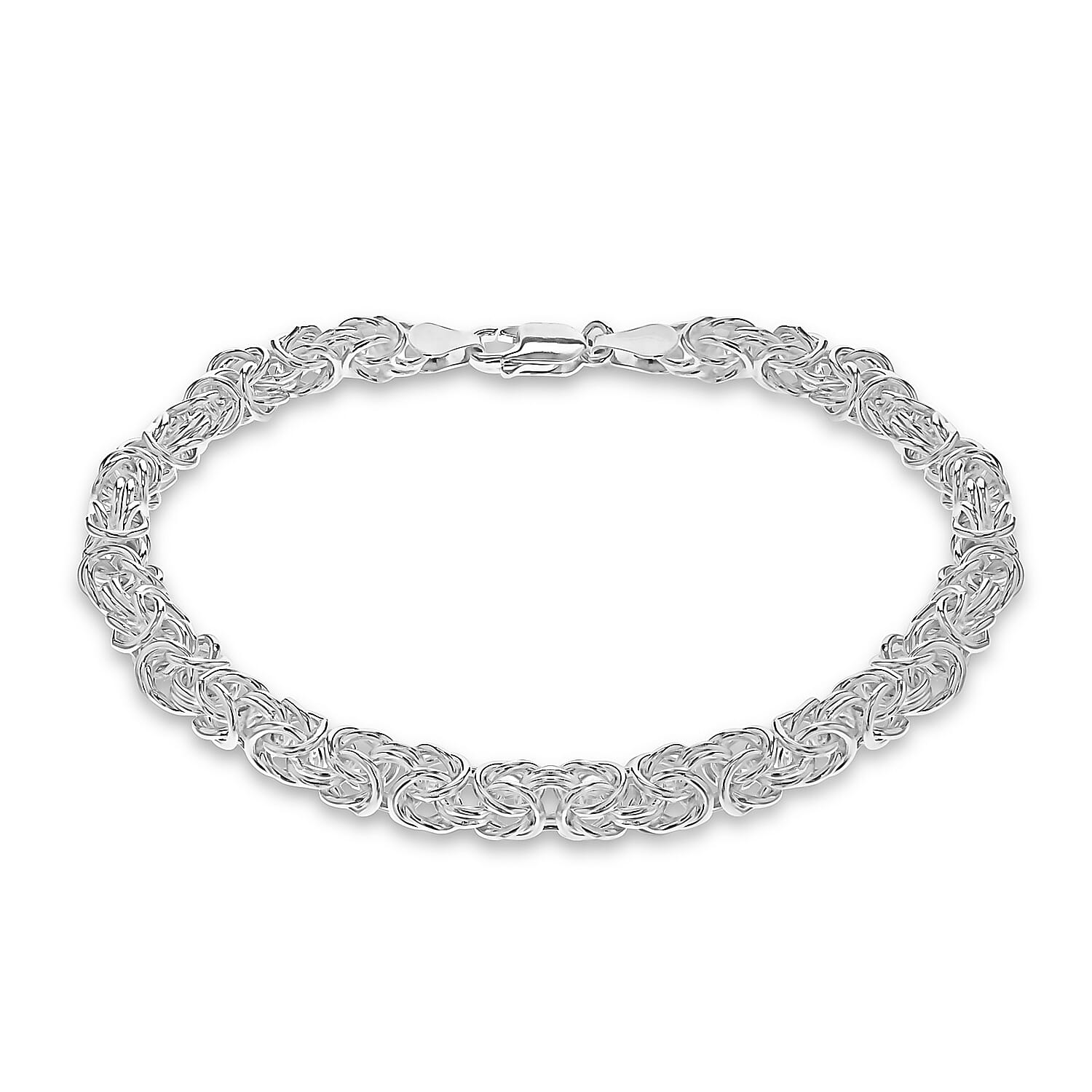 High Finish Sterling Silver 5.5mm Byzantine Bracelet 8 Inch 8928857 0