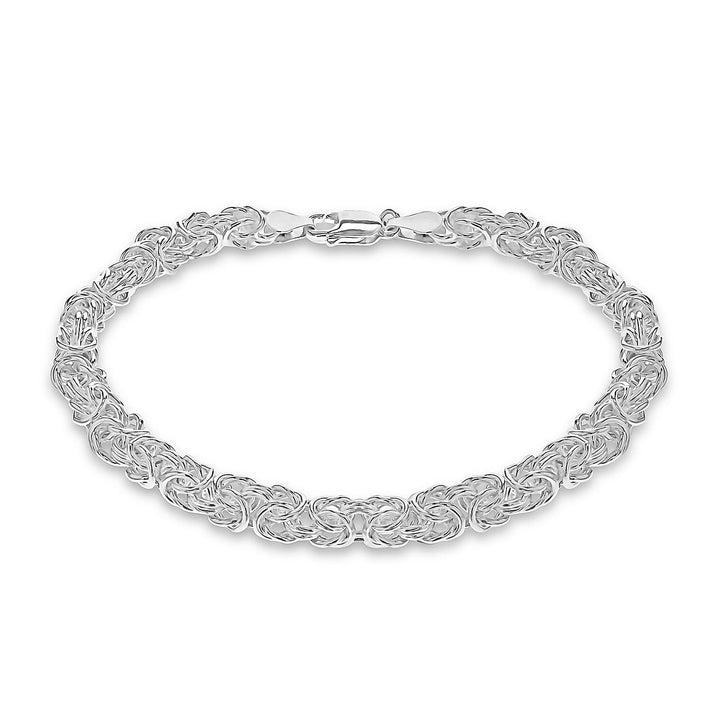High Finish Sterling Silver 5.5mm Byzantine Bracelet 8 Inch 8928857 1