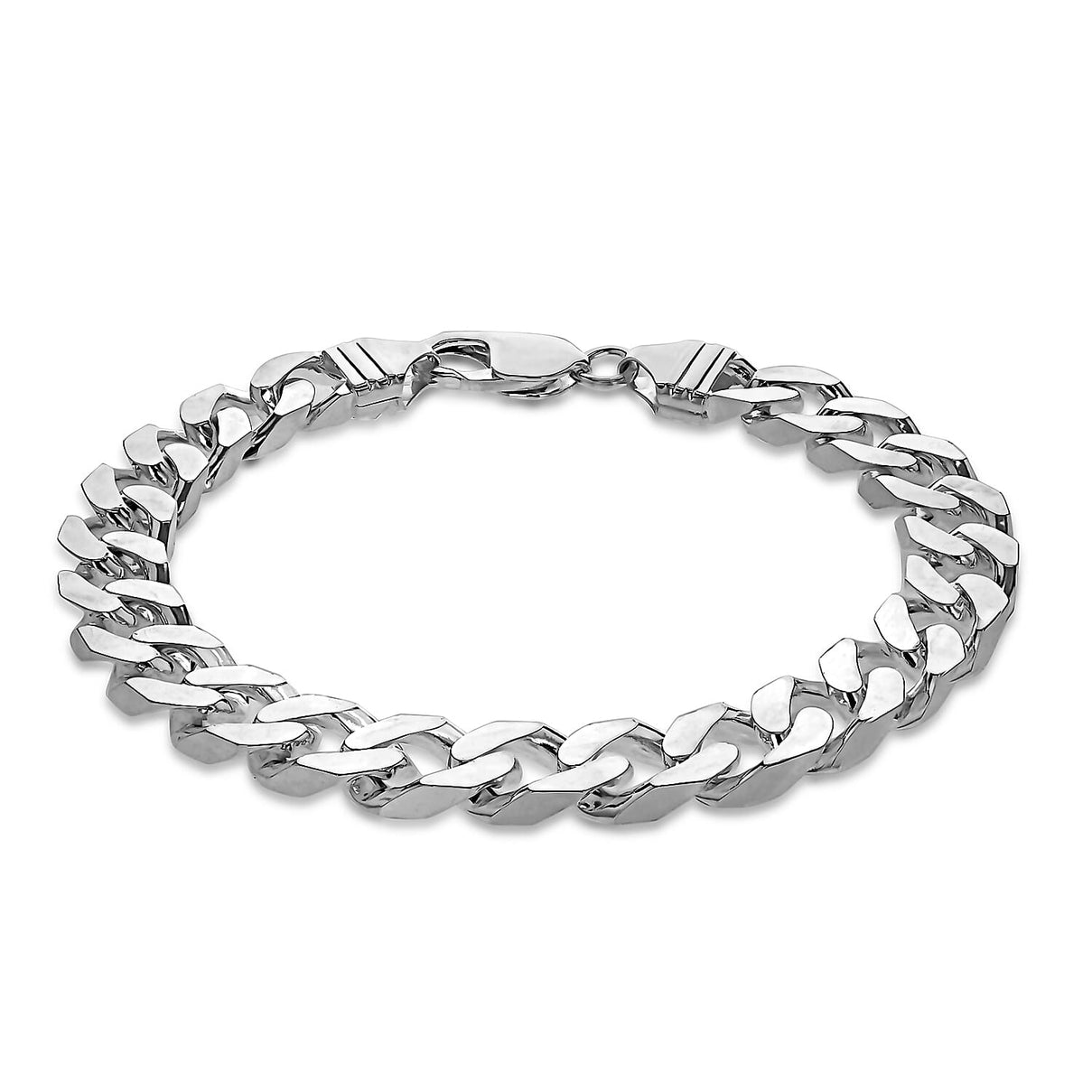 High Finish Sterling Silver Curb Bracelet 8 Inch 8928844 0