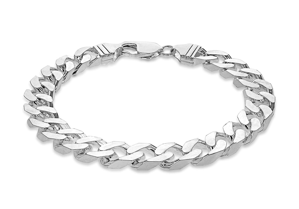 High Finish Sterling Silver Curb Bracelet 9 Inch 8928845 0