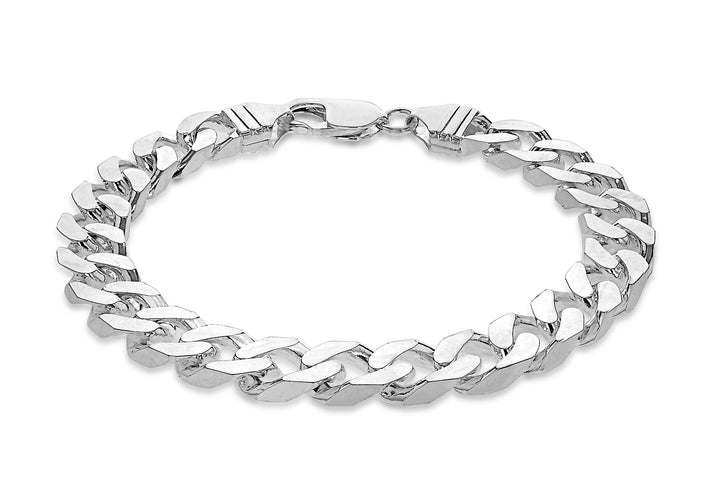 High Finish Sterling Silver Curb Bracelet 9 Inch 8928845 1