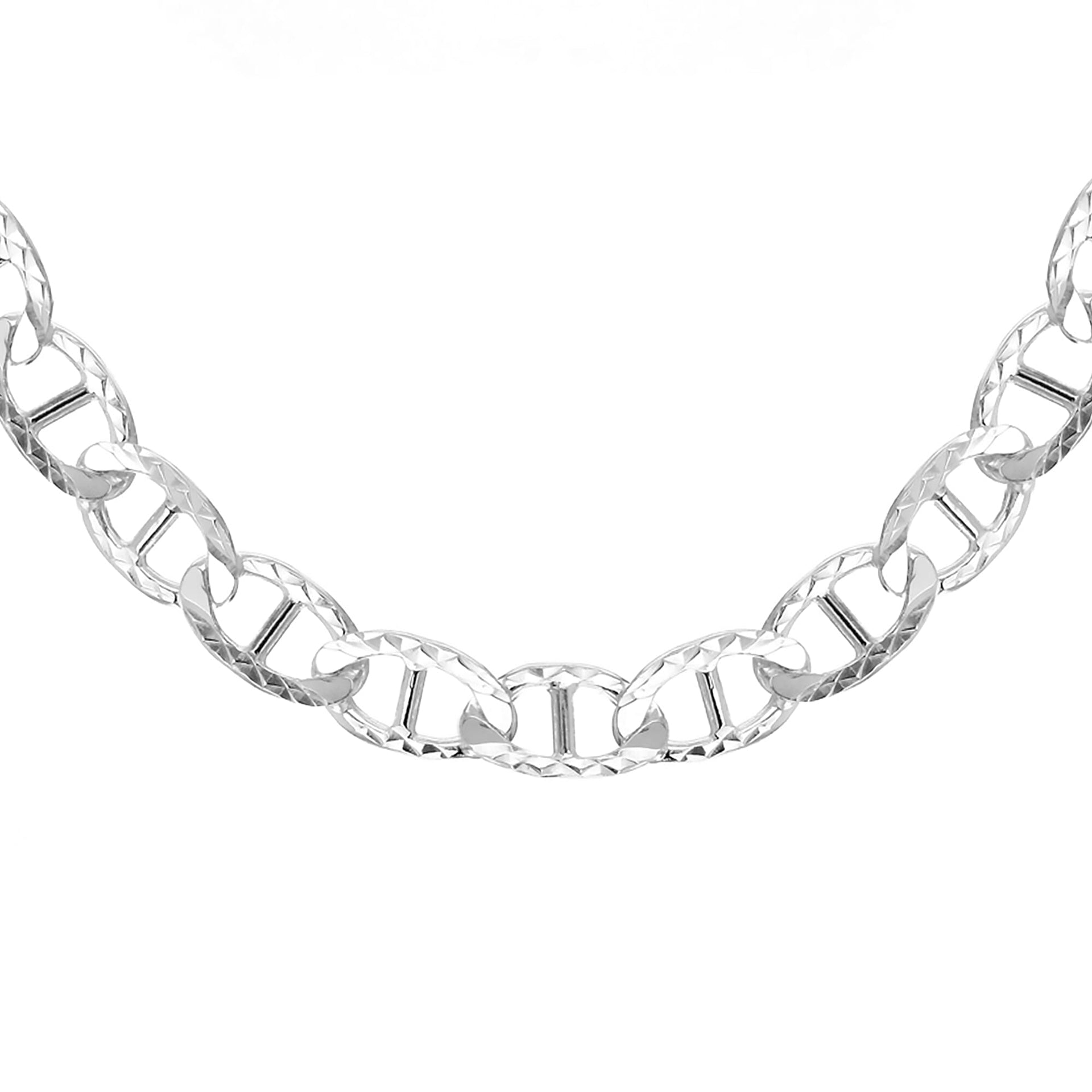 High Finish Sterling Silver Diamond Cut Rambo Chain 18 Inch 8927152 0