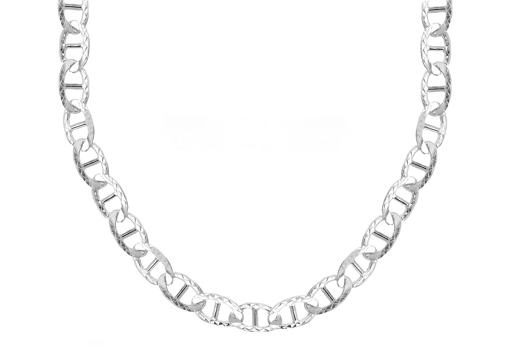 High Finish Sterling Silver Diamond Cut Rambo Chain 22 Inch 8927169 6