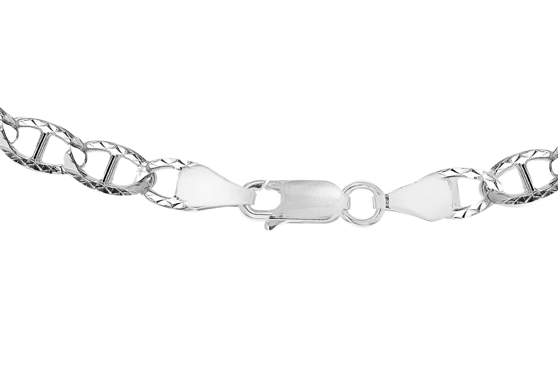 High Finish Sterling Silver Diamond Cut Rambo Chain 22 Inch 8927169 7