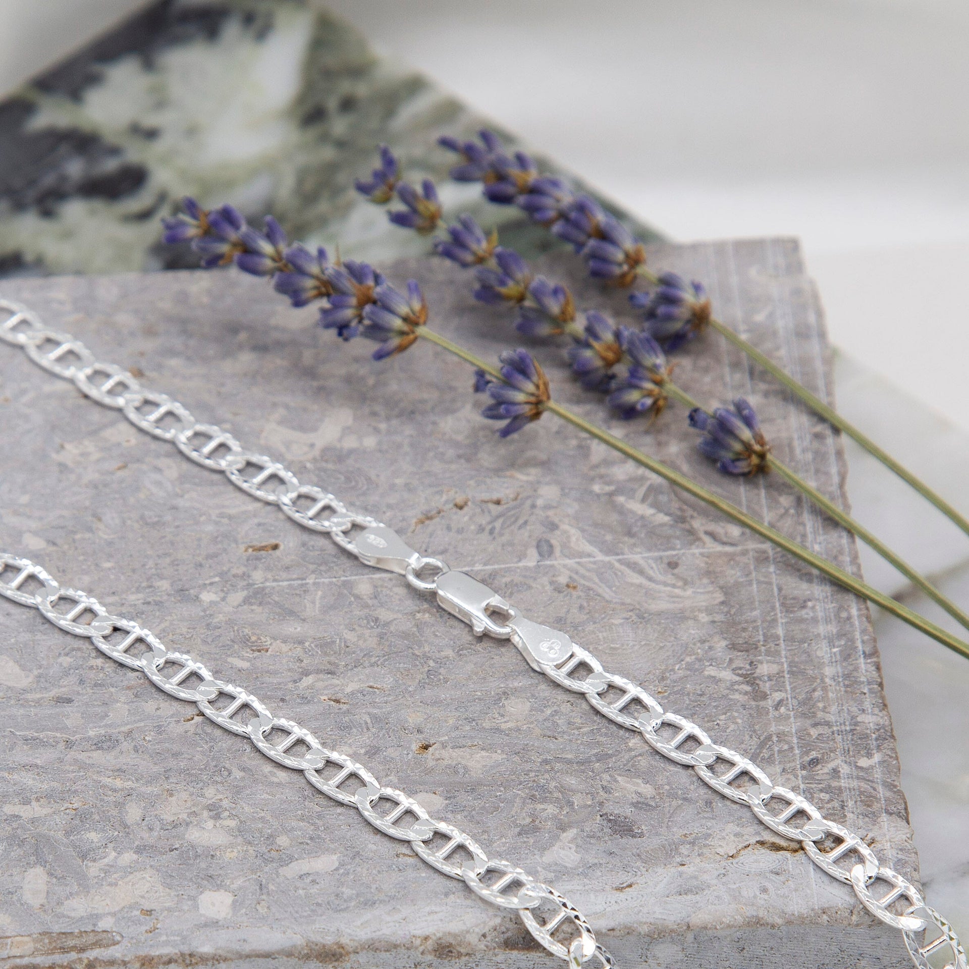 High Finish Sterling Silver Diamond Cut Rambo Chain 24 Inch 8927181 5