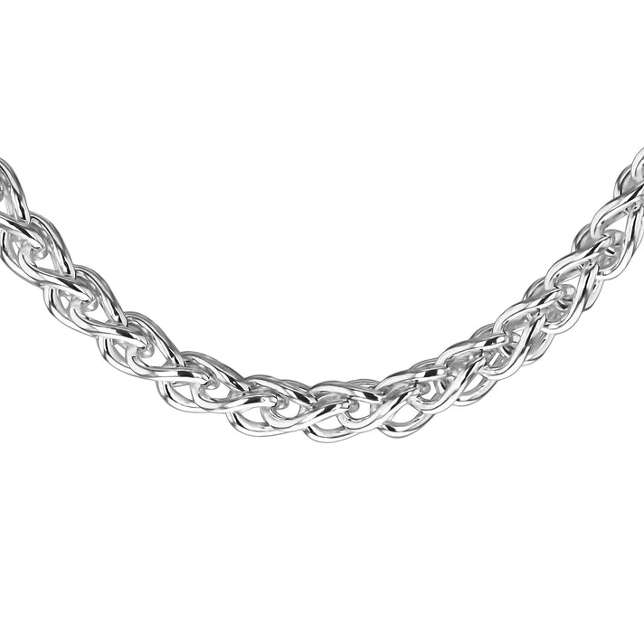 High Finish Sterling Silver Spiga Chain 18 Inch 8925585 1