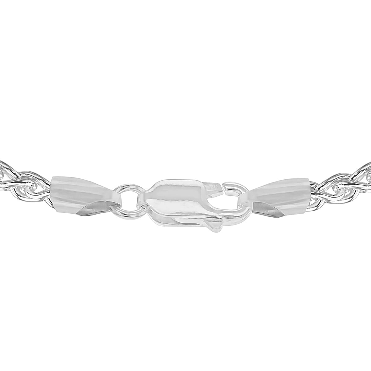 High Finish Sterling Silver Spiga Chain 18 Inch 8925585 2