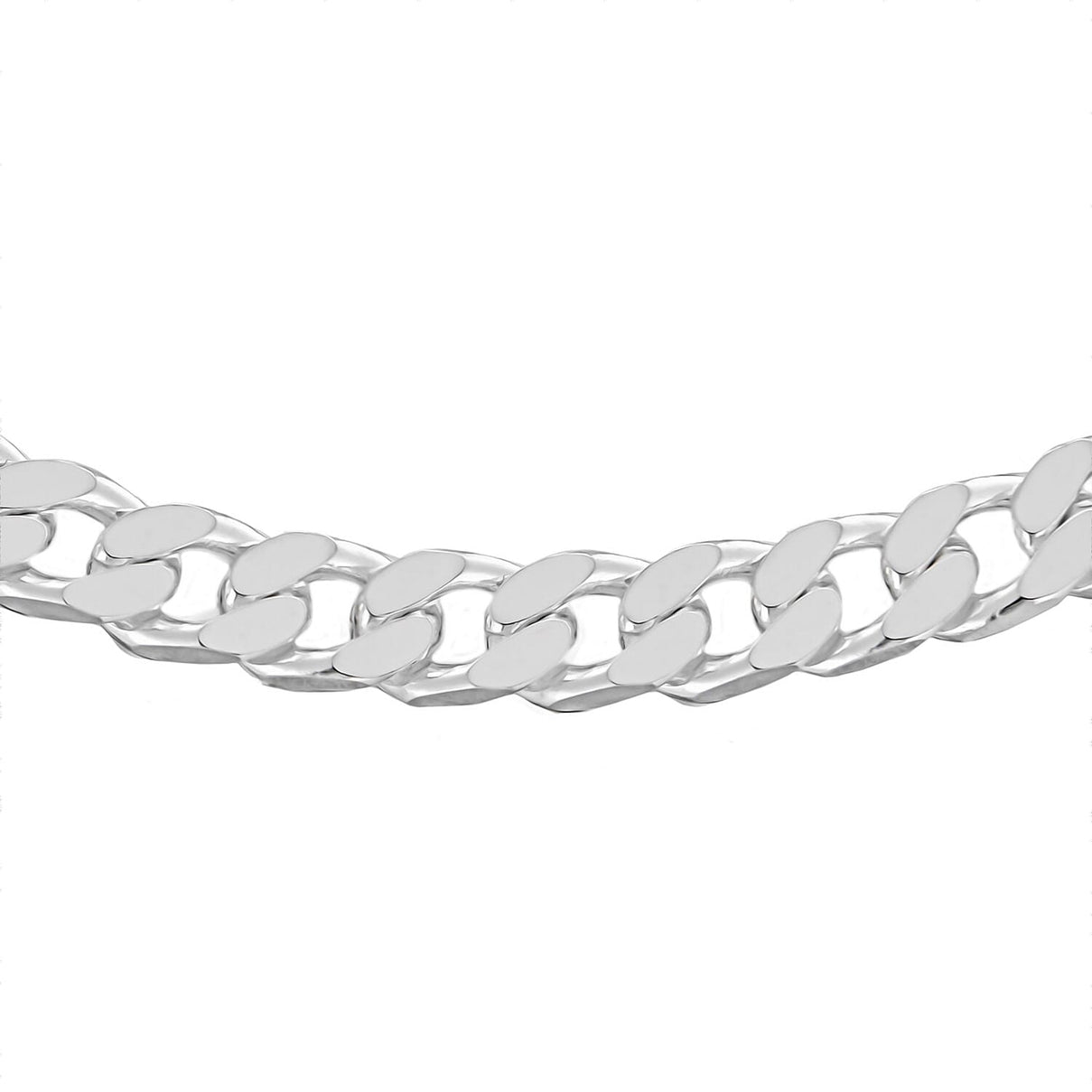 High Finish Sterling Silver Square Curb Chain 18 Inch 8927098 0