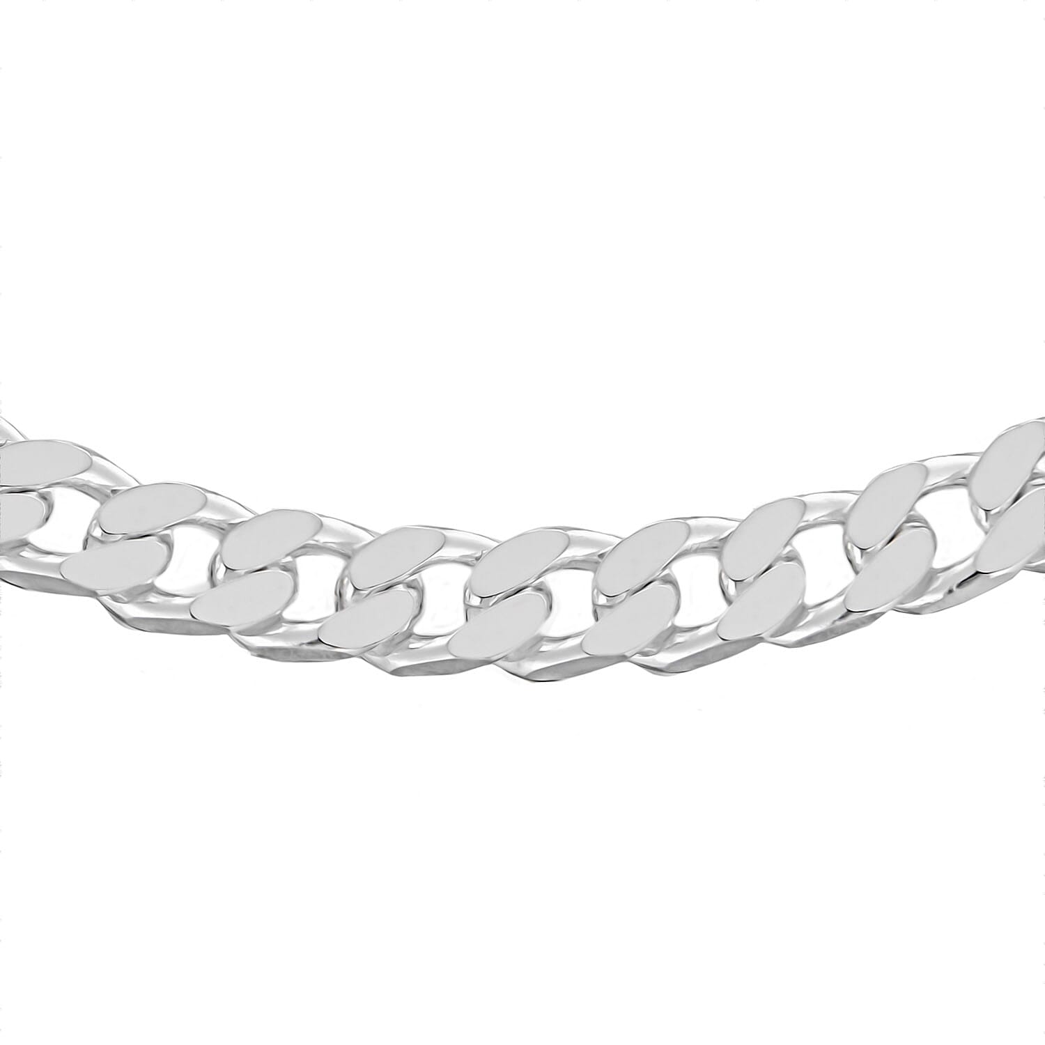 High Finish Sterling Silver Square Curb Chain 18 Inch 8927098 0
