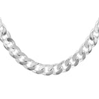 High Finish Sterling Silver Square Curb Chain 20 Inch