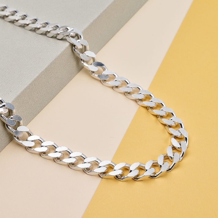 High Finish Sterling Silver Square Curb Chain 24 Inch 8927101 2
