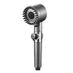 High Pressure 3 Mode Turbocharged Shower Head with Massage Brush