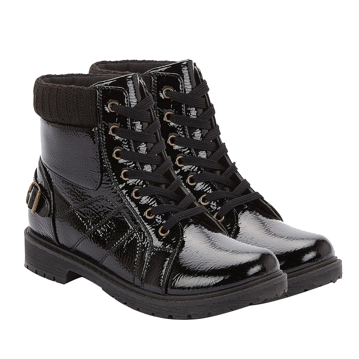 High-Top Collar Hiker Boots - Black 6034302 0