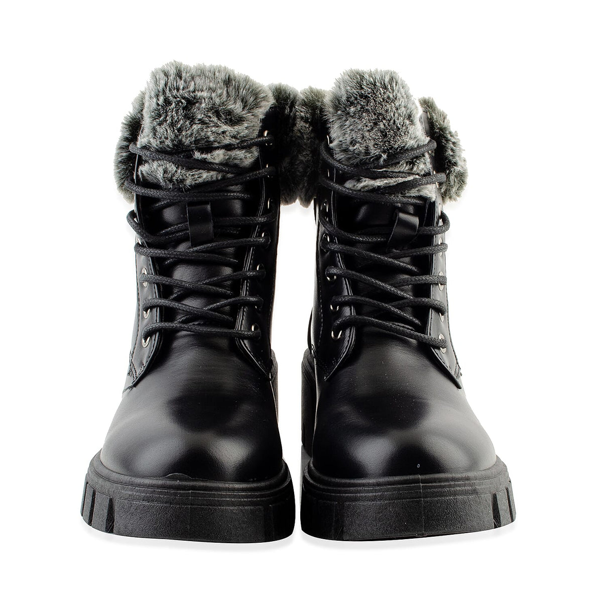 High-Top Collar Hiker Boots - Black 6034302 1
