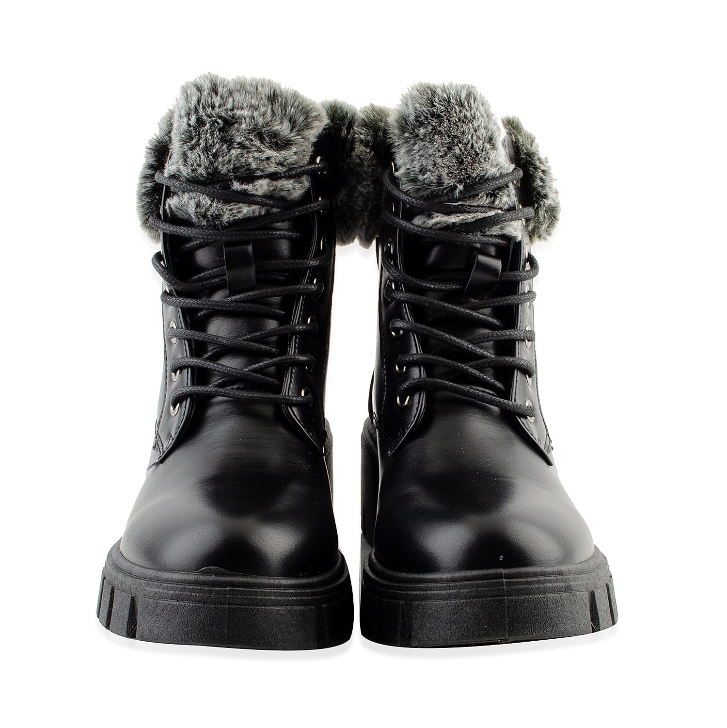 High-Top Collar Hiker Boots - Black 6034302 1