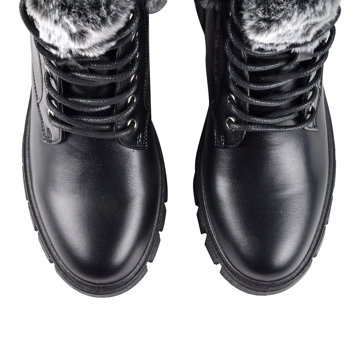 High-Top Collar Hiker Boots - Black 6034302 3