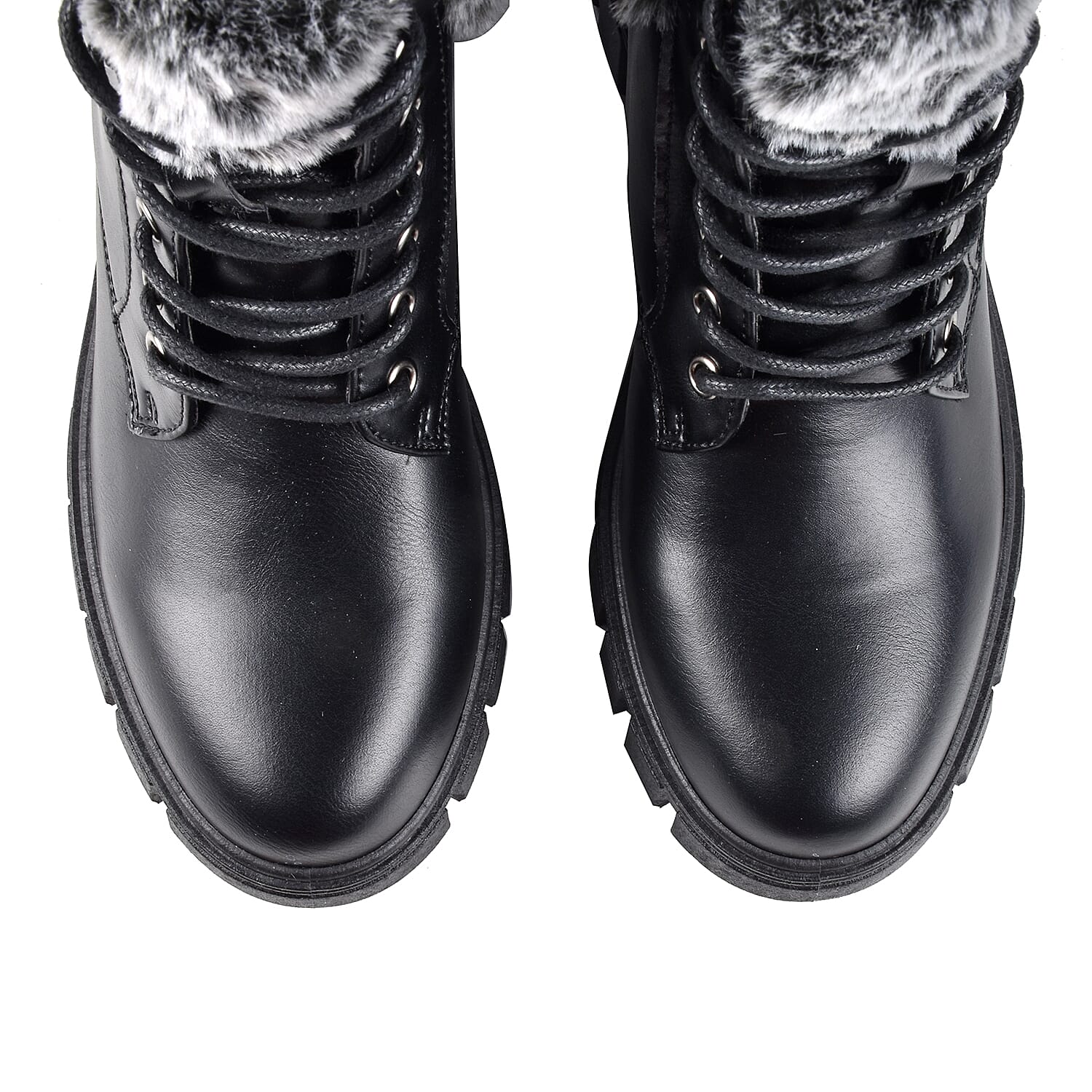 High-Top Collar Hiker Boots - Black 6034302 3
