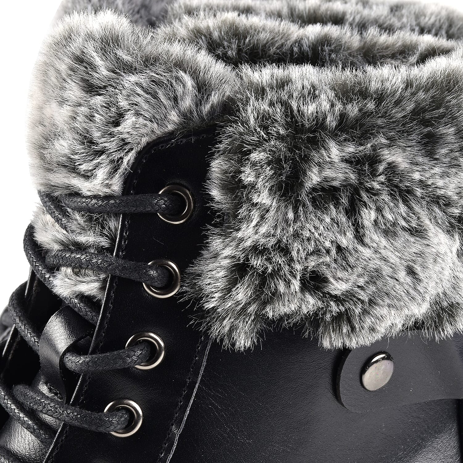 High-Top Collar Hiker Boots - Black 6034302 4