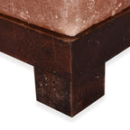 Himalayan Dual Illumination Salt Lamp with Square Shape including Cord - Bulb (Size 17x12x12 cm)
