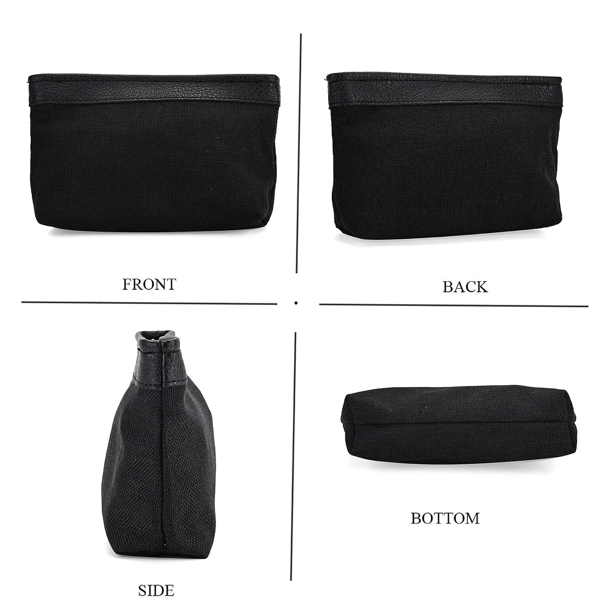 Hobo Crossbody with Detachable Small Cosmetic Bag - Black V32700872 7
