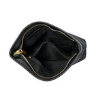 Hobo Crossbody with Detachable Small Cosmetic Bag - Black