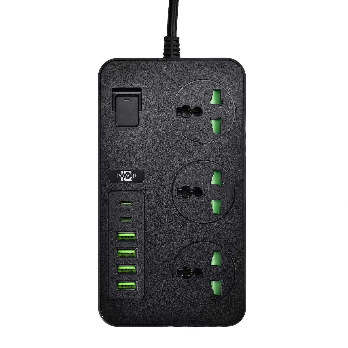 MUST HAVE - Power Plug Strip With Three 3 pin plug sockets, 4 x A-type and 2 x C-type USB Sockets), 3m extension cable 7690481 2