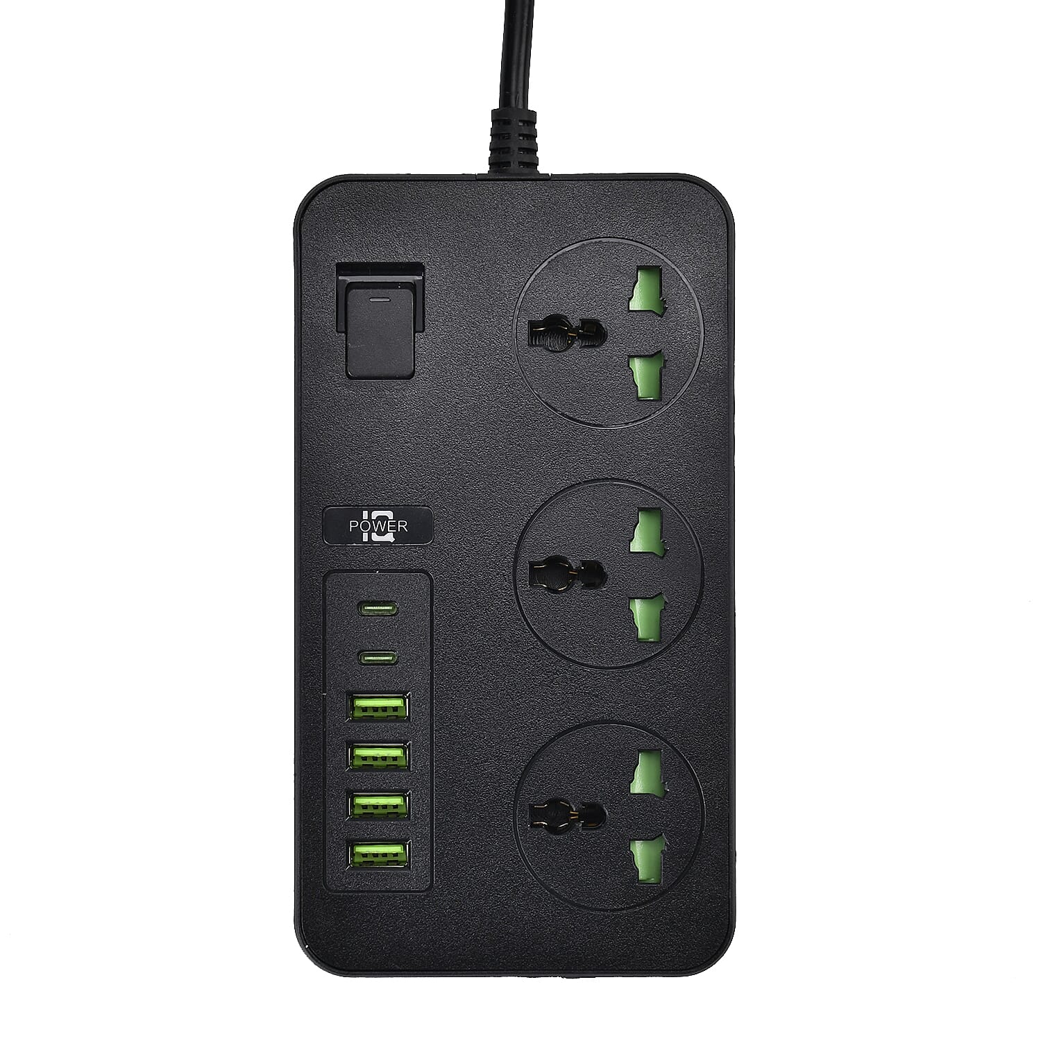 MUST HAVE - Power Plug Strip With Three 3 pin plug sockets, 4 x A-type and 2 x C-type USB Sockets), 3m extension cable 7690481 2