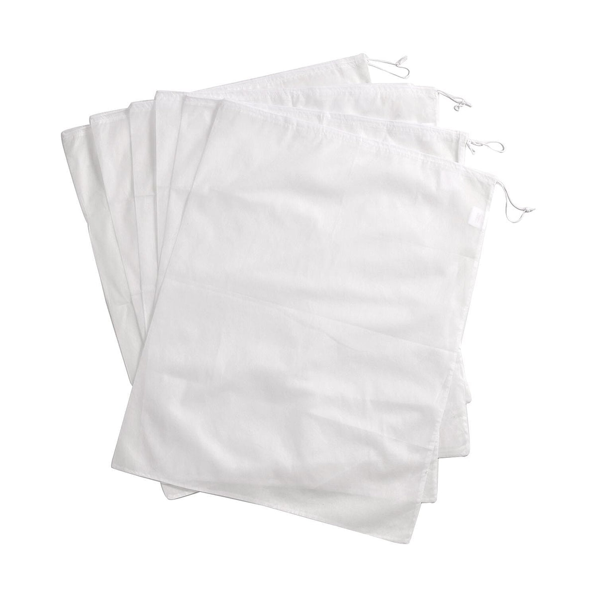 Set of 6 Reusable Plant Non-Woven Fleece Frost Covers (Size 80x60 cm) - White 7576032 0