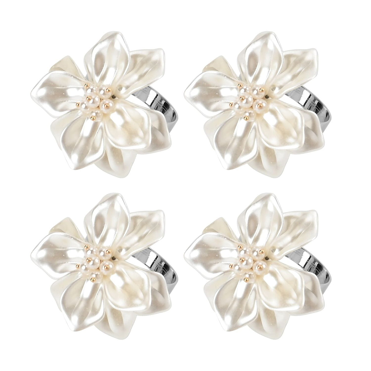 Exquisite Set of 4 Napkin Rings in a Box 7599004 0