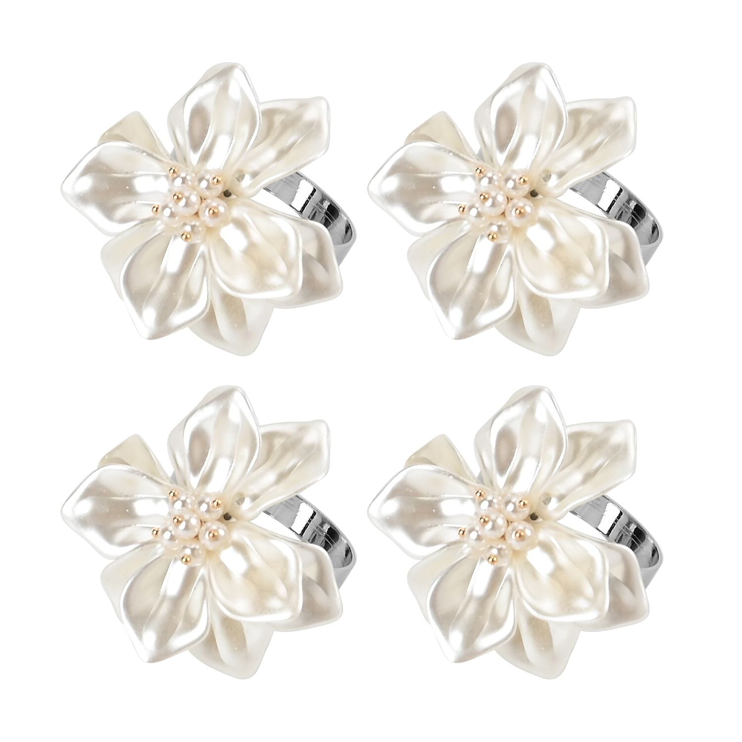 Exquisite Set of 4 Napkin Rings in a Box 7599004 0