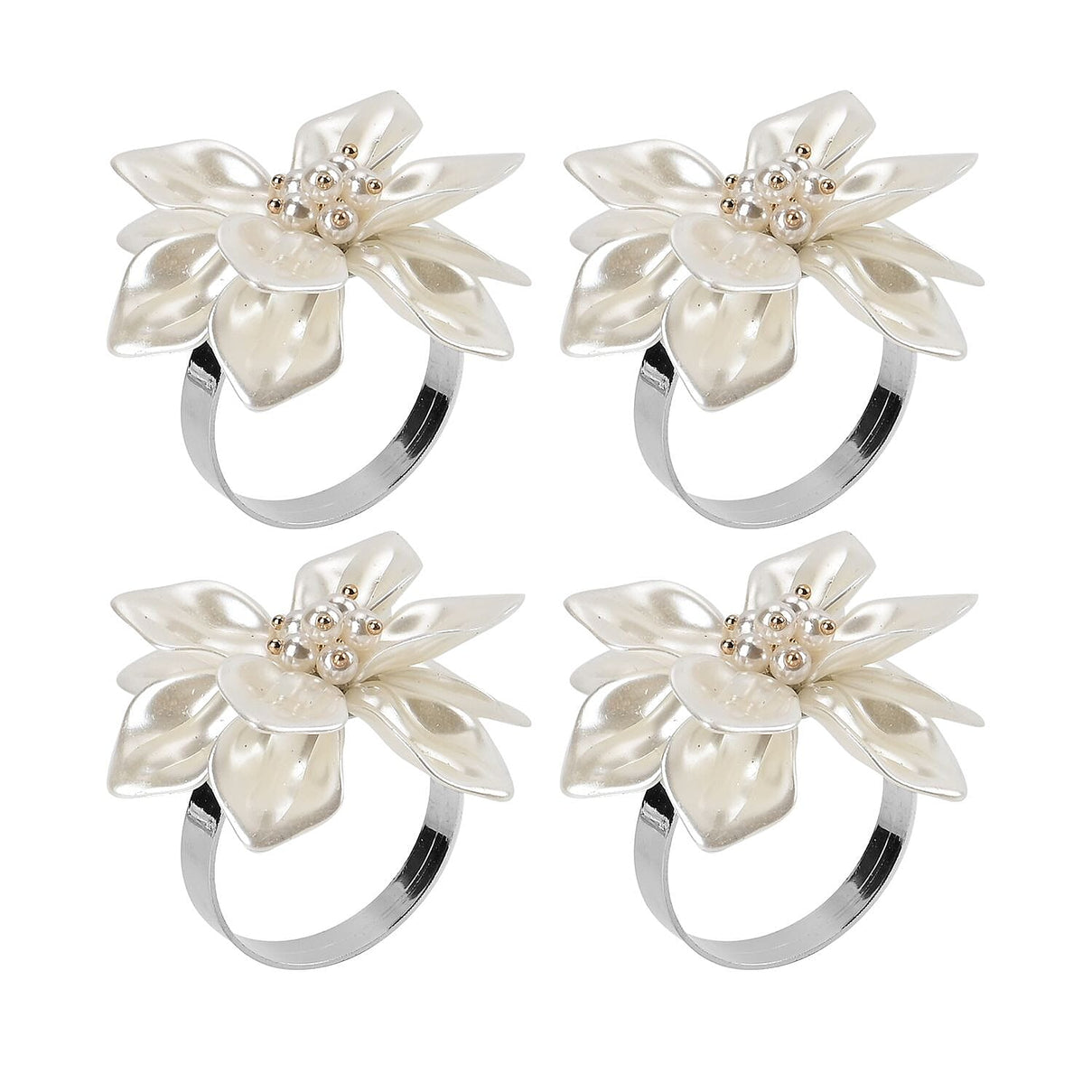 Exquisite Set of 4 Napkin Rings in a Box 7599004 3