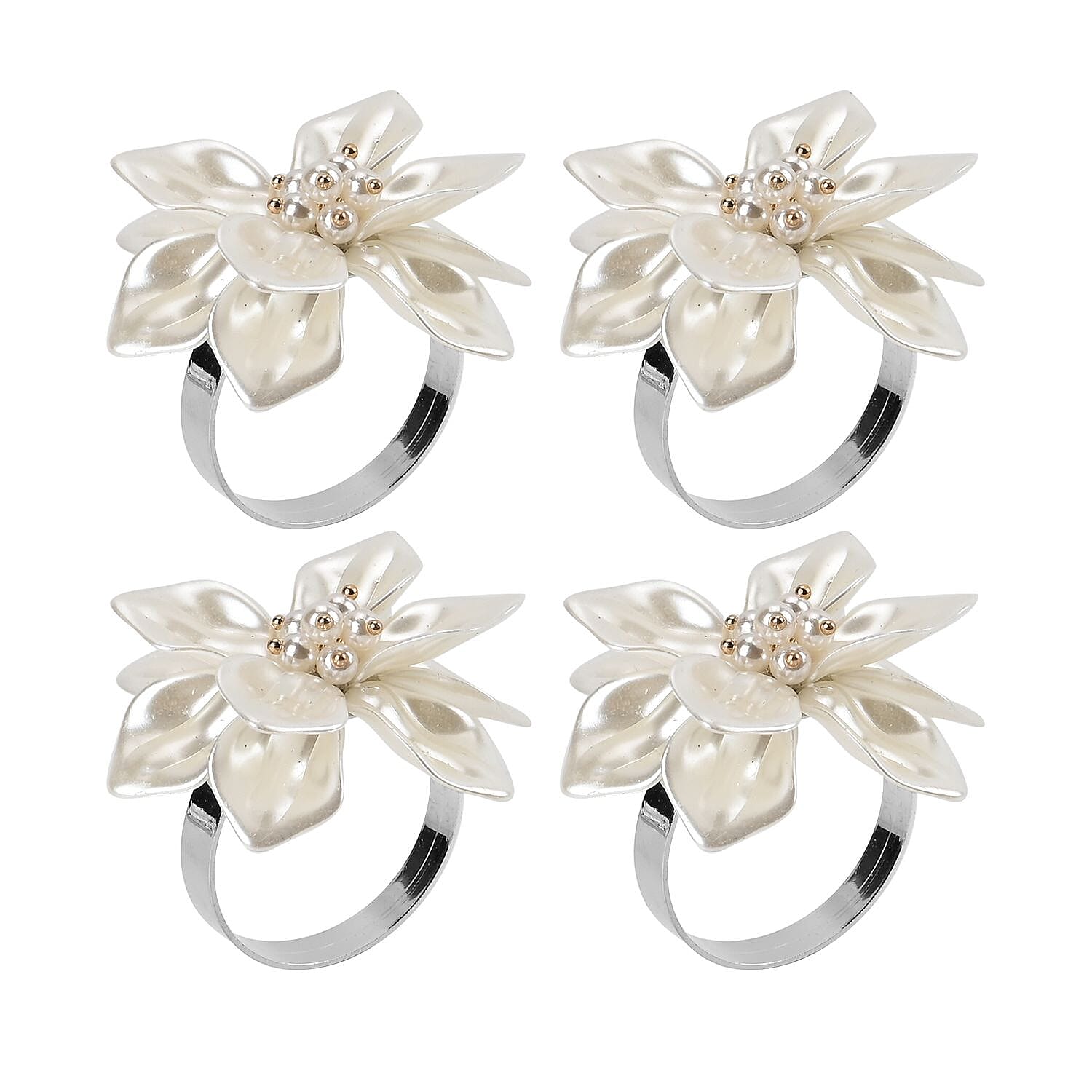Exquisite Set of 4 Napkin Rings in a Box 7599004 3