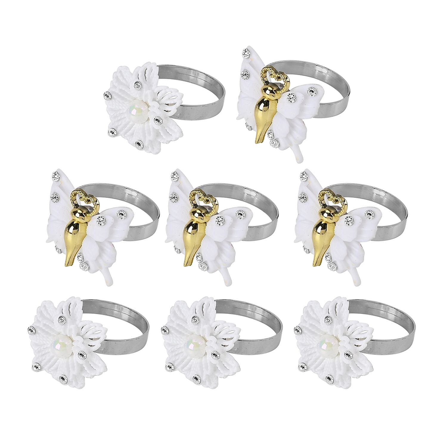 Exquisite Set of 4 Napkin Rings in a Box 7599051 0