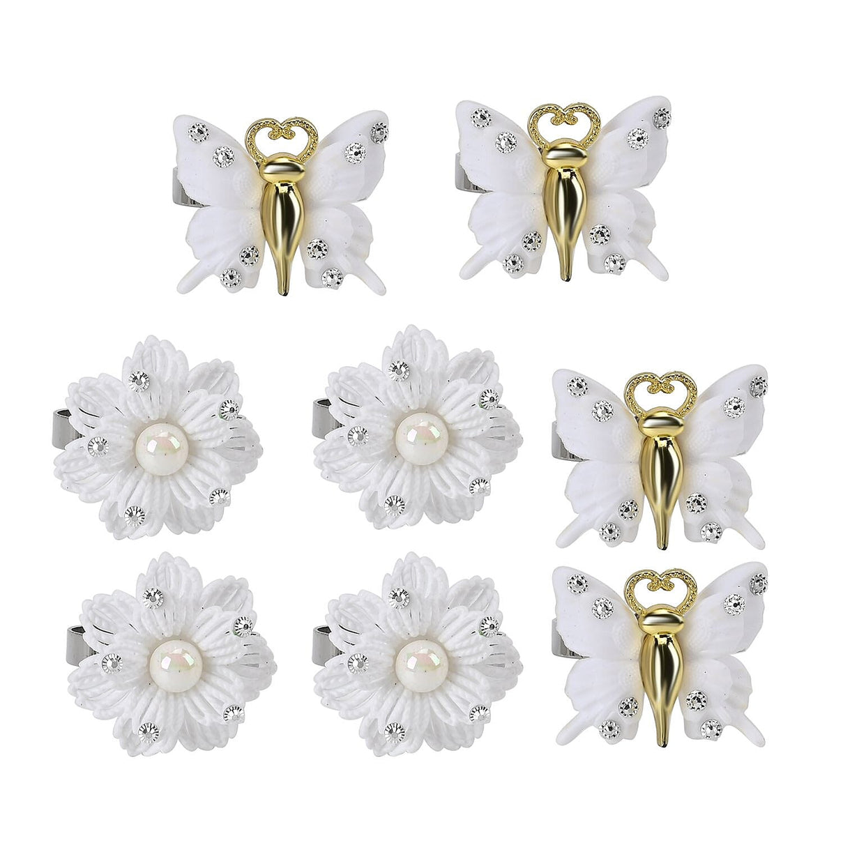 Exquisite Set of 4 Napkin Rings in a Box 7599051 2