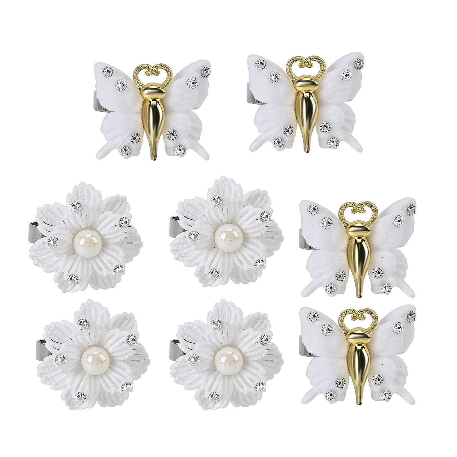 Exquisite Set of 4 Napkin Rings in a Box 7599051 2