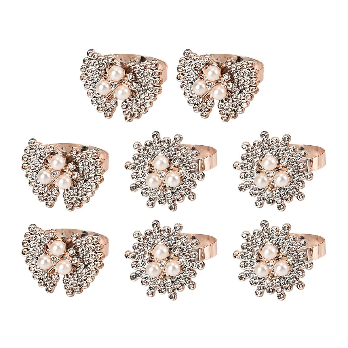 Exquisite Set of 8 Napkin Rings in a Box 7599080 0