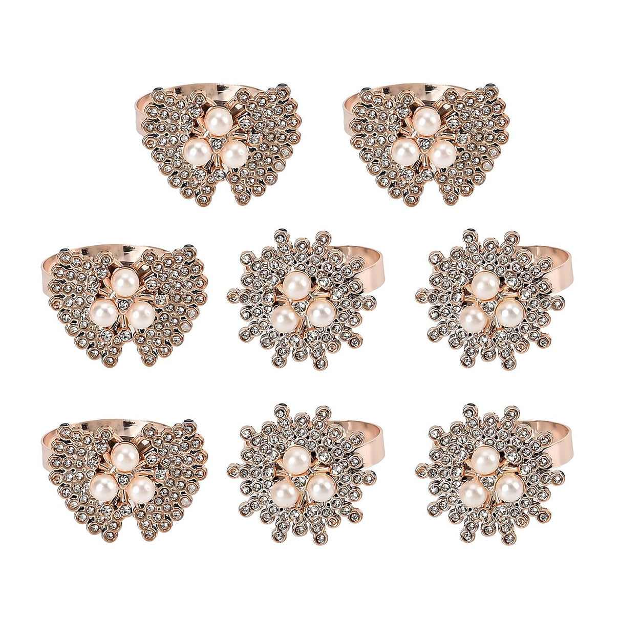 Exquisite Set of 8 Napkin Rings in a Box 7599080 1